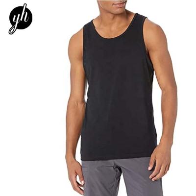 China QUICK DRY 100% Cotton Custom Logo Muscle RTS Fitness Wear Mens Gym Sleeveless Tank Top For Men for sale