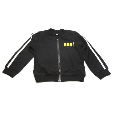 China Factory Wholesales Girls Jacket Breathable All-match Sports Black Zipper Jacket for sale