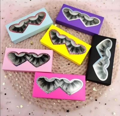 China Cruelty Solitaire 25mm Mink Eyelashes With Packing Box Of Full Strip Fluffy Dramatic Volume Natural Tapered Fake Hand Made Private Label for sale