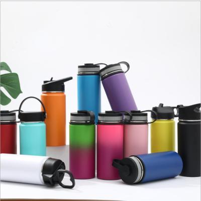 China PORTABLE Insulated Water Bottle With Straw Lid Kids Reusable Wide Mouth Stainless Steel Flask for sale