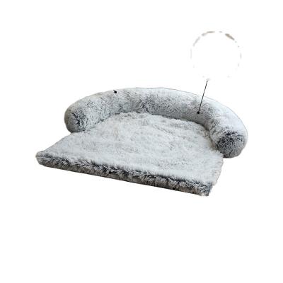 China Soft Custom High Quality Half Round Half Square Mat Shape Comfortable Soft Pet Sofa for sale