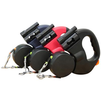 China Various Tough Promotional Goods Using Outdoor Dog Double Leash With Light for sale