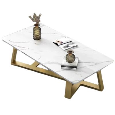 China Durable Luxury Living Room Hotel Lobby Marble Gold Center Table for sale