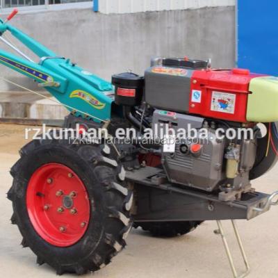 China Diesel Walking Farm Tractor 15HP 20HP Mini Cultivator Tiller Tiller Farm Tractor for sale