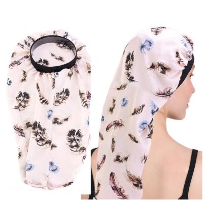 China Custom Unisex Breathable Hair Hood Long Hair Satin Silk Satin Hood for sale