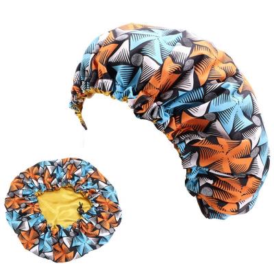 China 2020 New Picture Baby Satin African Ankara Hood Child Hair Sleep Hat Adjustable Kids Hoods For Hair for sale