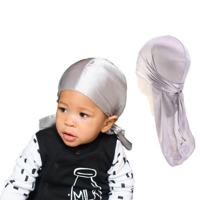 China Fashion Kids Boys Baby Headwrap Silky Cowl Hat Silky Durag Durag Hat for sale