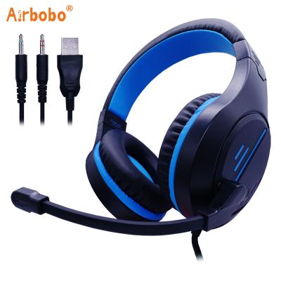 China 7.1& Custom RGB Airbobo Earphone Factory Game Earphone 7.1 Channel 3D Interface 3D Interface Gaming Headset Earphone For Computer for sale