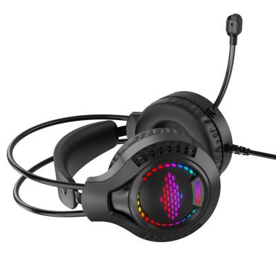 China OEM RGB fashion gamer comfortable wearing GH-18 wholesale custom earphone with microphone sports headphones for sale