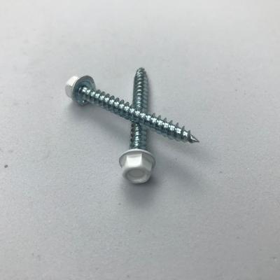 China Serrated Hex Washer Serrated Thread High Hex Washer Head Twin-Quick Type One Point Tapping Screw for sale