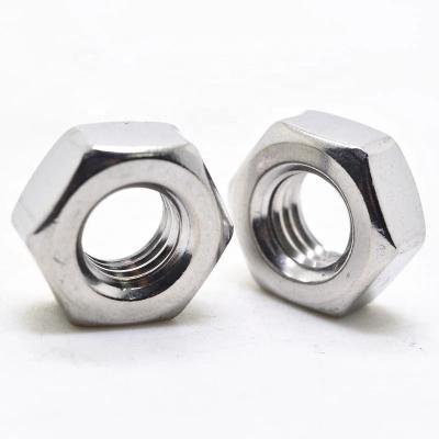 China Carbon Steel M6 Carbon Steel Plain / Blue ZP DIN934 Hex Nut for sale