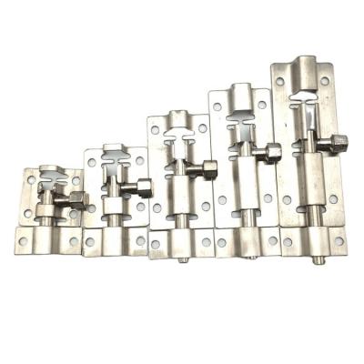 China Stainless Steel Barrel Bolt Security Slide Latch Pin Surface Bolt Window Door Bolt Door Sliding Lock With Screws for sale