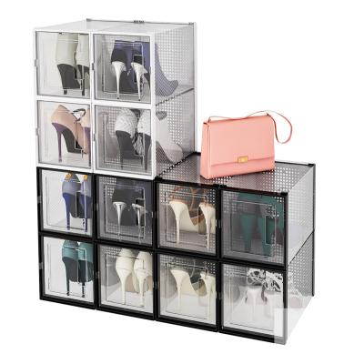 China OEM Customized Folding High Quality Eco-friendly Clear Plastic Shoe Box for sale