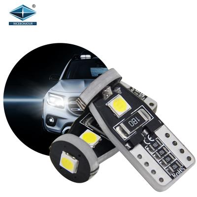 China Canbus NiceBonjour T10 LED 3030 3SMD W5W 12V width door light canbus bulb t10 car auto bulb for sale