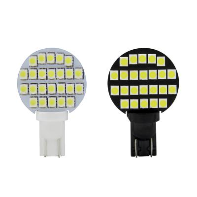 China plug and play non-polarity non-polarity car accessory blue light led t10 led w5w 12v 24v 2835 24smd auto bulbs for sale