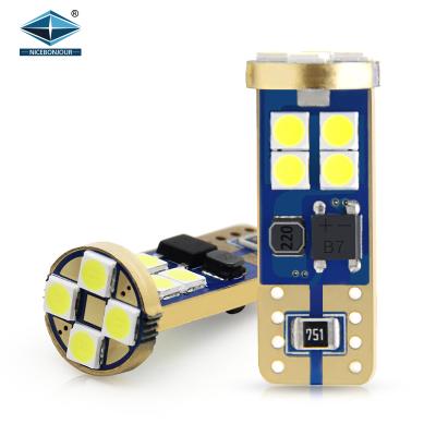 China Factory Direct Canbus 194 168 T10 Canbus W5W Car Light Bulbs Led 3030 SMD T10 Car Led for sale