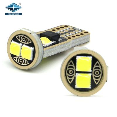 China Auto Canbus 3030 6SMD 5000K T10 W5W 194 168 501 921 158 T10 Led Lighting System Canbus Decoder for sale