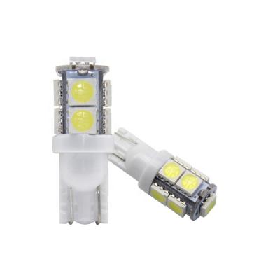 China Nicehello Non-Polarity LED T10 12V 194 168 W5W 9SMD T10 Interior Dashboard 5050 Car Led Indicator Light Bulbs for sale