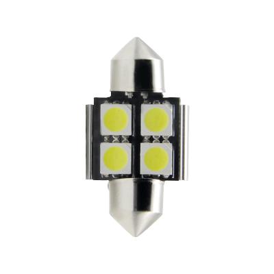 China New stock Canbus led 31mm c5w 5050 festoon 4smd led car led light canbus for sale