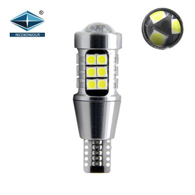 China Non-Polarity Auto Lighting System Canbus W16W Super Bright Bulbs 12V 24V 3030 27SMD T15 Reverse Led for sale