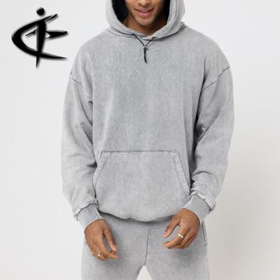 China Popular Selling Adjustable Fastening 100% Cotton Washed Men's Anti-wrinkle Bandage Hoodies for sale