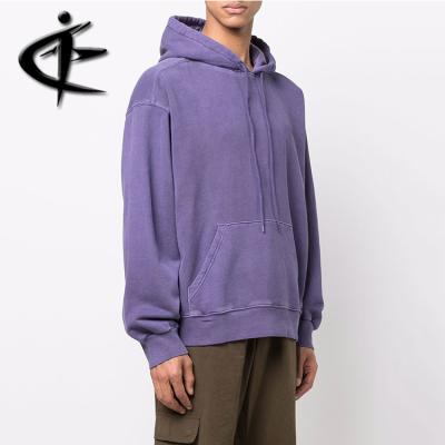 China Hot Selling Anti-Wrinkle Vintage Mens Thick 100% Outer Cotton Streetwear Hoodies for sale