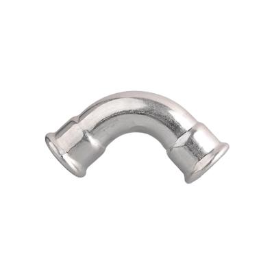 China Cooling System Pipeline Stainless Steel Press Fittings 90 Degree Elbow Factory OEM / ODM for sale