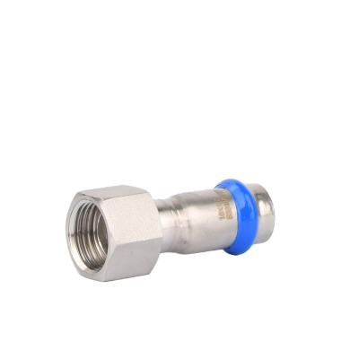 China Heating System Female Thread Stainless Steel Pipe Fitting Food Grade Press Fittings for sale