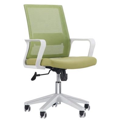 China Cheapest Plastic Ergonomic Chair Visiting Swivel Arm Price Typing Mesh Plastic Adjustable Office Home Office Chair for sale