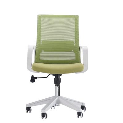 China (Size)Sale Office Mesh Secretary Adjustable Hot White Plastic Nylon Low Chair Used Computer Chair For Living Room for sale