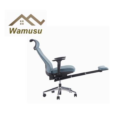 China Office Chair Extended Leg Rest Office Chair (Height) High-Back Price High-Back Ergonomic Adjustable Cloth Low Arm Chairs for sale