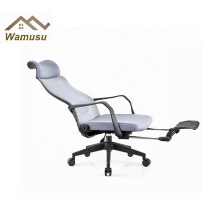 China High-Back Hot Selling (Height) Mesh Sleep Office Swivel Chair Adjustable Ergonomic Linkage Armrest With Leg Rest for sale