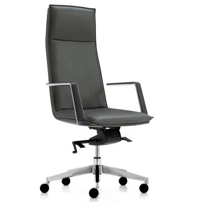 China Executive Office Ergonomic Adjustable Chair Swivel Modern Luxury Leather Office (Height) Chair for sale