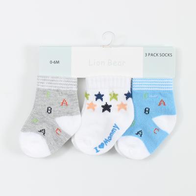 China Breathable High Quality Newborn Baby Animal Socks Set Long Ankle Baby Boy Socks Infant Boys And Girls for sale