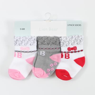 China Breathable Newborn Baby Soft Cotton Socks Kids Fashion Non Slip Socks Autumn Winter For Baby Girls for sale