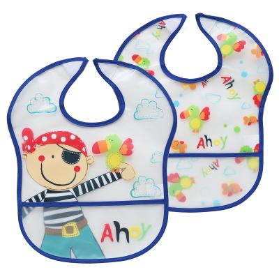 China BPA Free High Quality New Arrival Baby Bady Bibs 2pk Waterproof Baby Eva Cleaning Bibs for sale