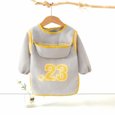 China 2021 Baby Bib BPA Free Infant Toddler Sleeve Long Sleeve Baby Feeding Feeding Catcher Waterproof Baby Bibs for sale