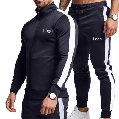 China Wholesale OEM Breathable 2 Piece Sports Wear Trotter Pants Gym Clothing Set Custom Mens Tracksuit for sale