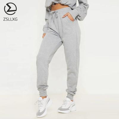 China Wholesale High Quality Women Breathable Gray Joggers Pants Sweat-wicking Sports Workout Clothing for sale