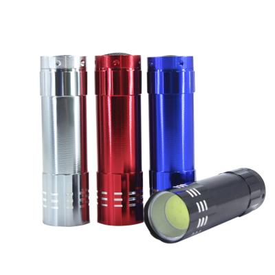 China Aluminum Small COB Flashlight Emergency Lamp Classic Brand New Camping Flash LED Flash Light for sale