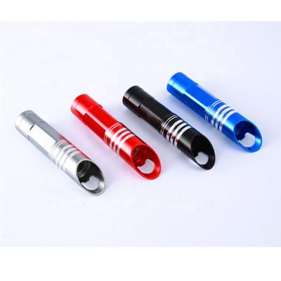 China Emergency Promotional Gift 9 Torch Mini Aluminum Led Keychain Flashlight Led Bottle Opener for sale