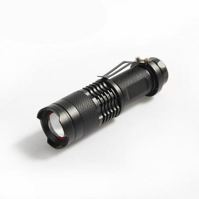 China 3 Modes AA 14500 Battery Ultra Bright LED Emergency Torch 3 Lumen Rechargeable Tactical Flashlight 300 for sale