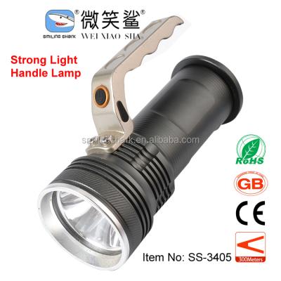 China Smilingshark High Power Rechargeable Flashlight Outdoor Grip Torch Aluminum Alloy LED Camping Handle Flashlight for sale