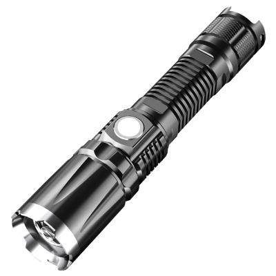 China Super Bright Rechargeable Led Zoom Flashlight Tactical Led Torch For Hunting Camping Climbing Recycling for sale