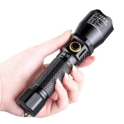 China Aluminum Alloy Rechargeable Torch Head Torch Lotus Head Torch Camping Smilingshark Waterproof High Power Torch Light for sale