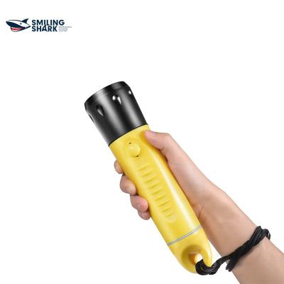 China Strong Light High Quality Rechargeable Scuba Diving Flashlight 4 Modes Working ABS Torch LED Underwater Flashlight for sale