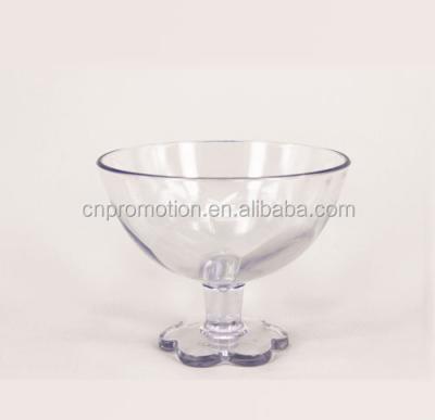 China Plastic Personalized Acrylic Clear Ice Cream Dessert Cup 360ML for sale