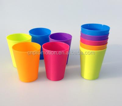 China 250ML Sustainable Kids Colorful Frosted Plastic Water Drink Cup for sale