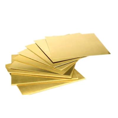 China Factory Direct Wholesale Fast Shipping Thickness 0.1-200mm Grade C11000 C12200 Brass Sheet for sale