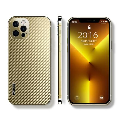 China Kr Shell Acrylic Mobile Shockproof Cell Phone Metal Back Cover Titanium Steel Shockproof For Iphone 12, 13 13pro 13promax case luxury for sale